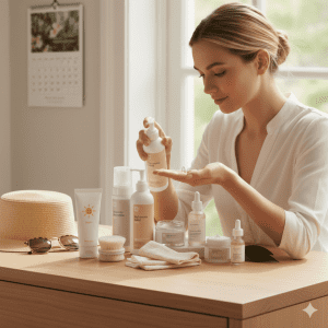 מעבר לקרם הלחות: העקרונות הבסיסיים לשמירה על עור זוהר, בבית